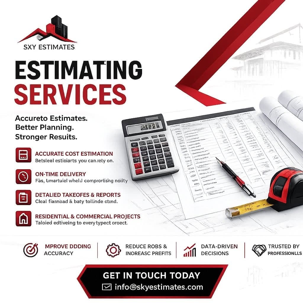 Professional construction estimating services