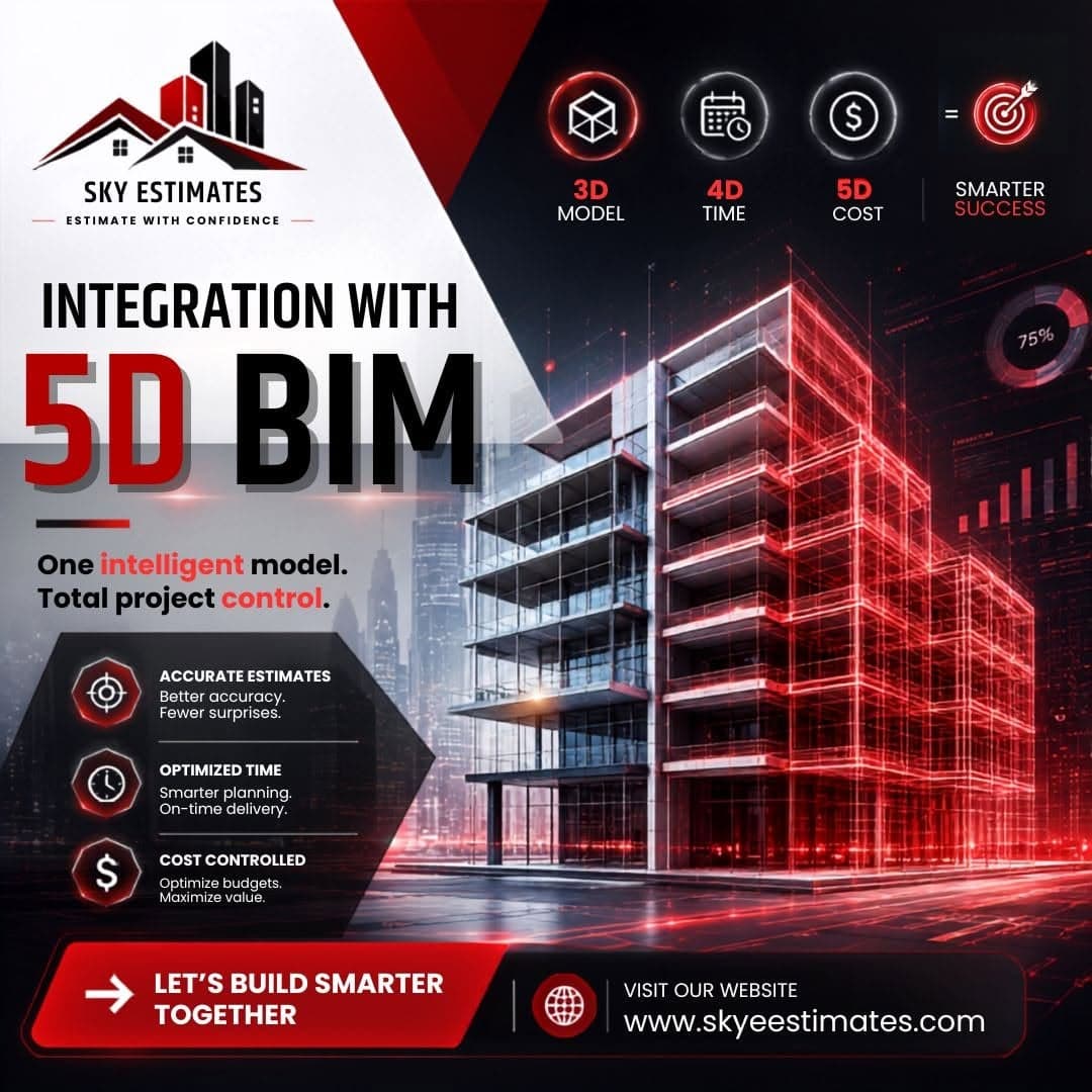 Integration with 5D BIM for smarter estimating